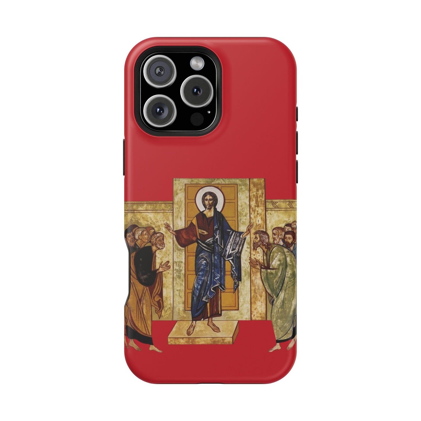 Apparition to the Disciples iPhone's MagSafe Tough Cases (Red)