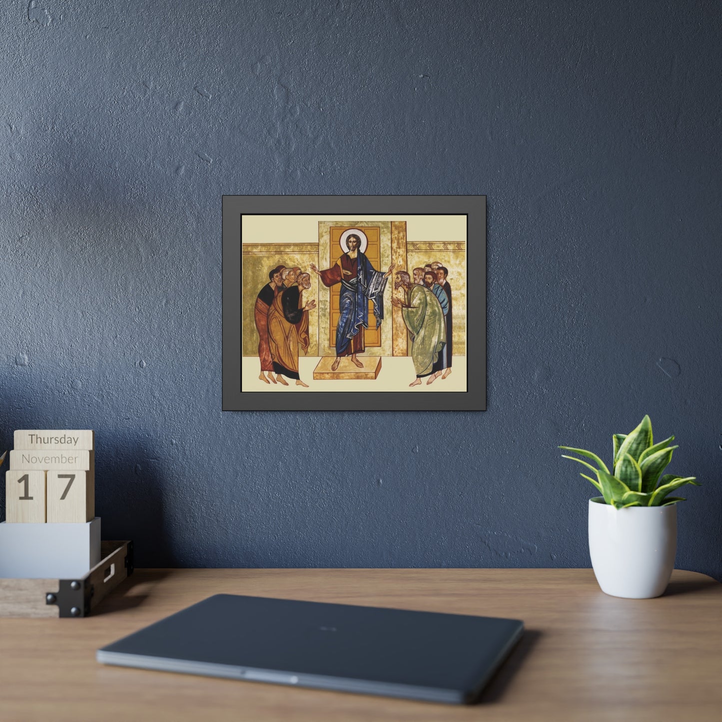 Appearance to the disciples Framed Paper