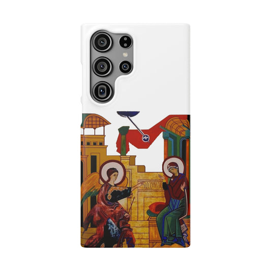 Annunciation Samsung Galaxy's Snap Cases (White)