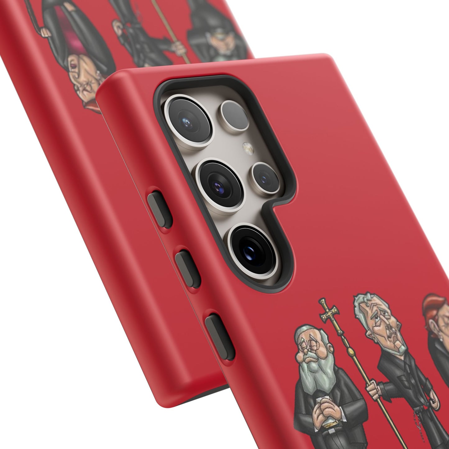 Initiators Cartoon Samsung Galaxy's Red Tough Cases