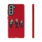 Initiators Cartoon Samsung Galaxy's Red Tough Cases