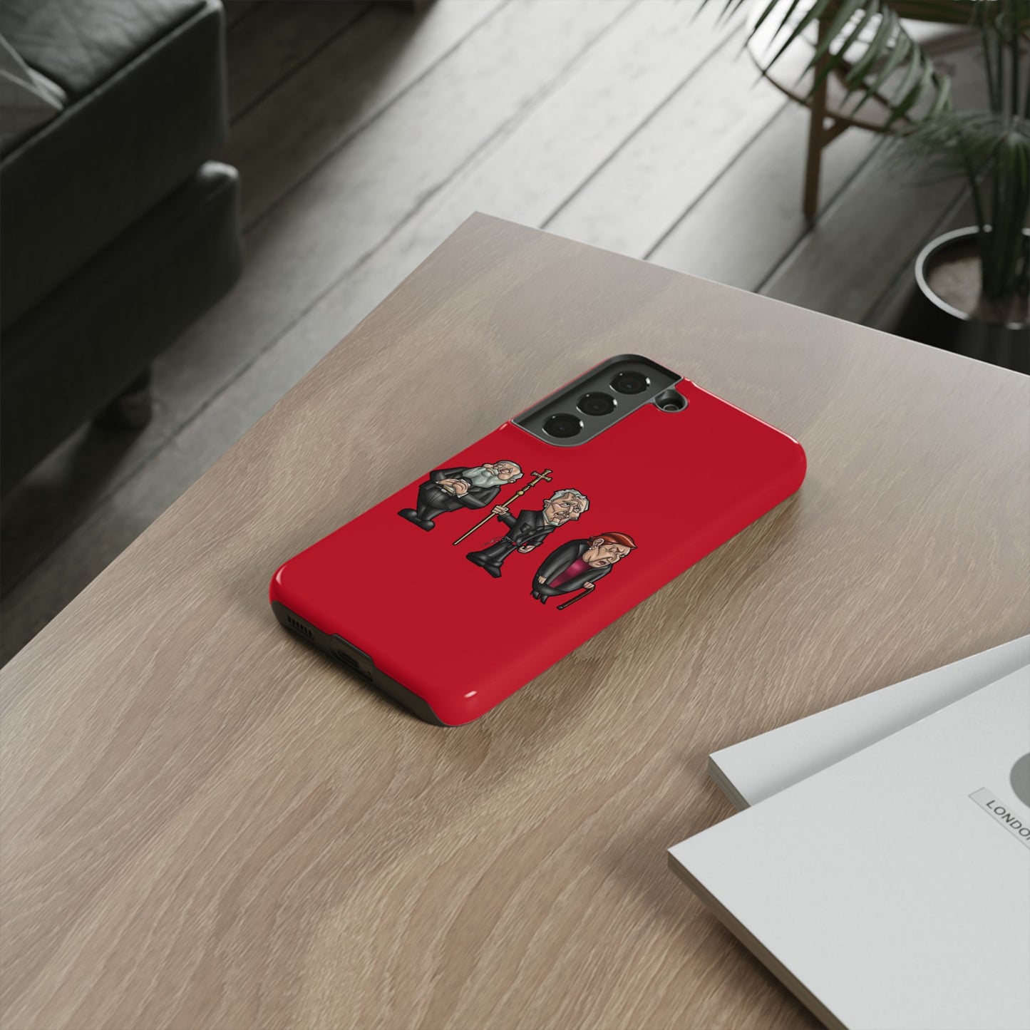 Initiators Cartoon Samsung Galaxy's Red Tough Cases