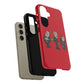 Initiators Cartoon Samsung Galaxy's Red Tough Cases