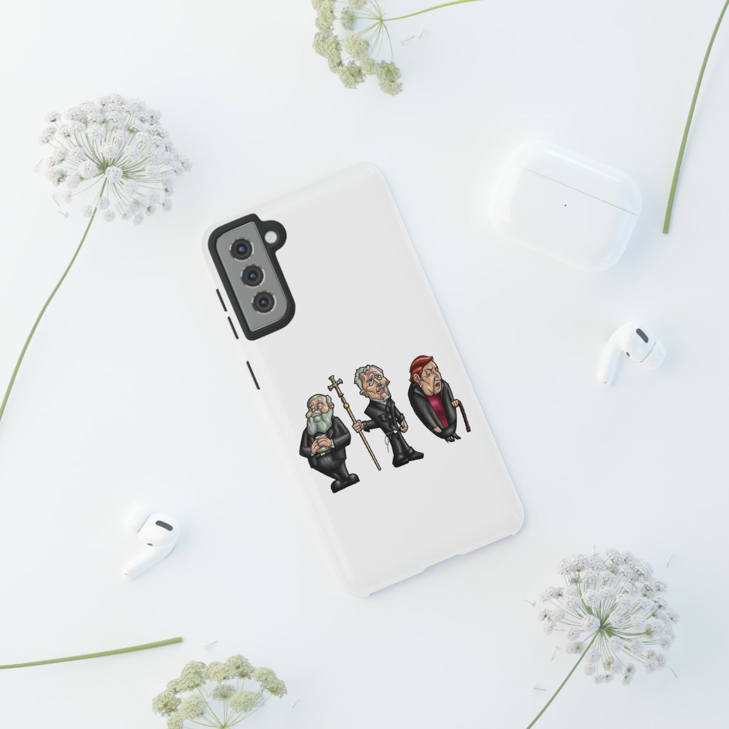 Initiators Cartoon Samsung Galaxy's white Tough Cases