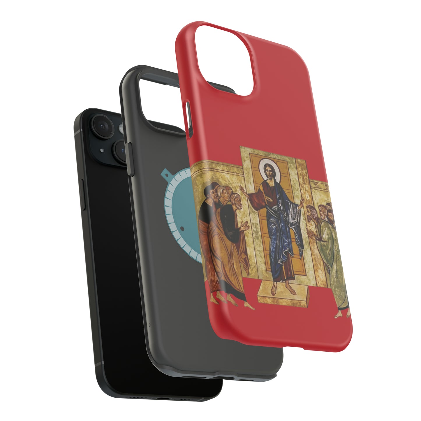 Apparition to the Disciples iPhone's MagSafe Tough Cases (Red)