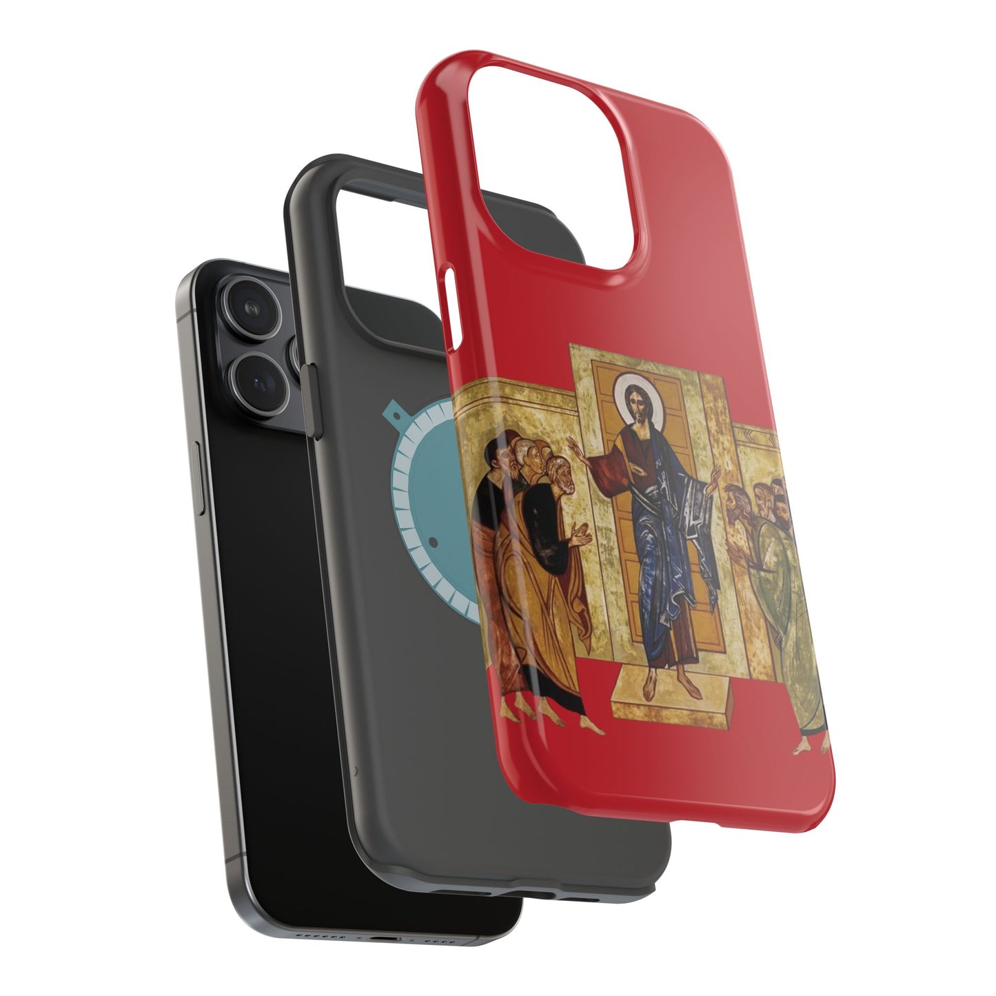 Apparition to the Disciples iPhone's MagSafe Tough Cases (Red)