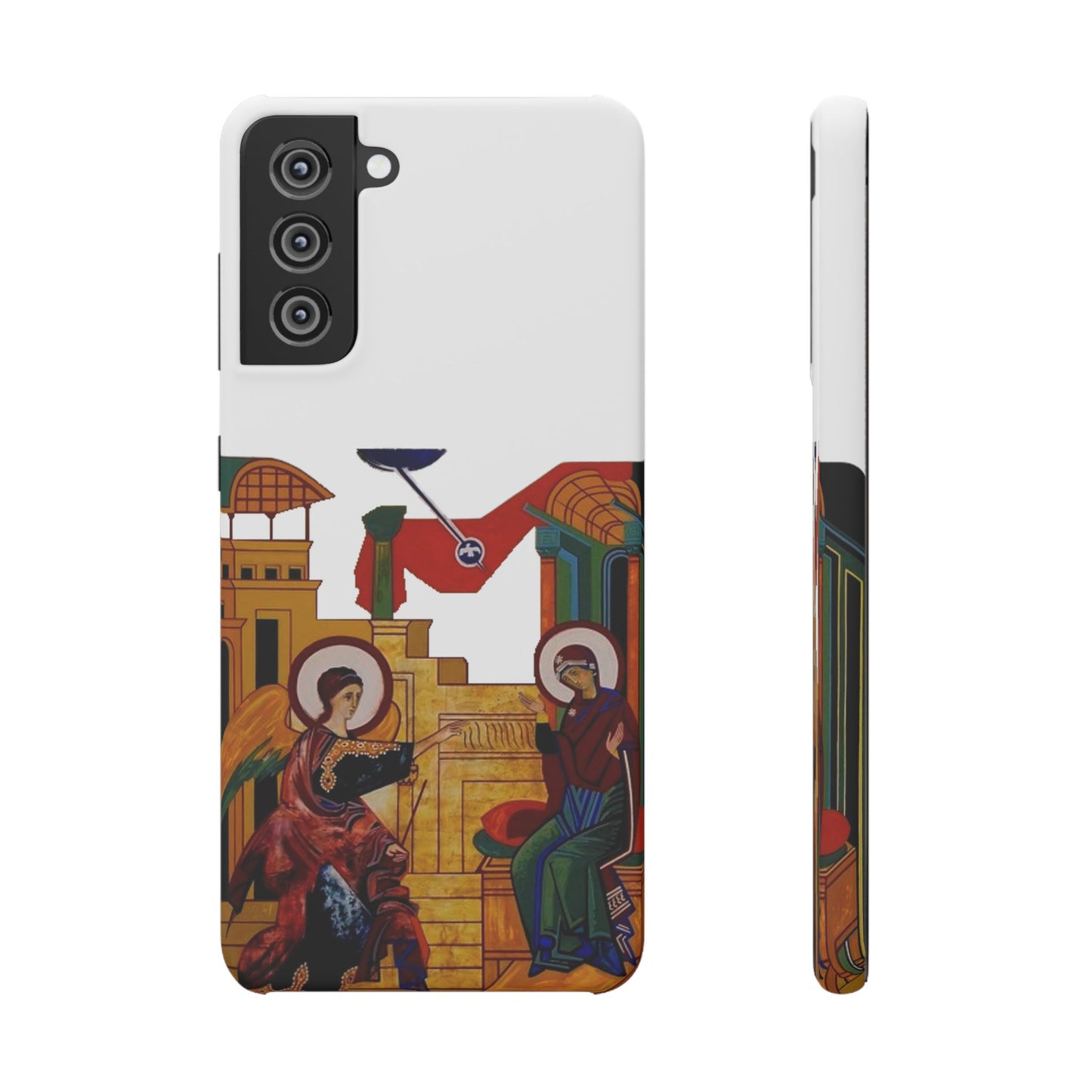 Annunciation Samsung Galaxy's Snap Cases (White)