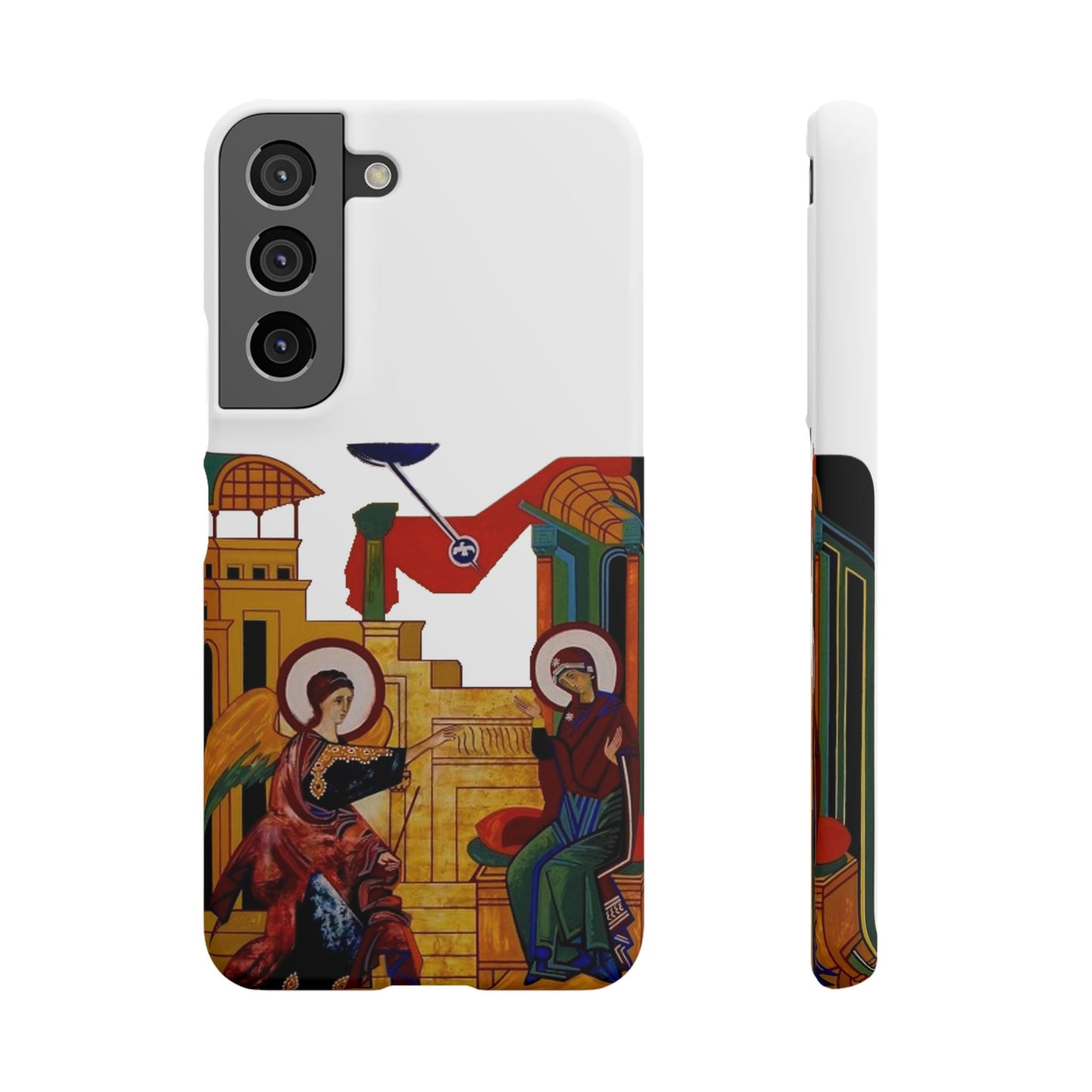 Annunciation Samsung Galaxy's Snap Cases (White)