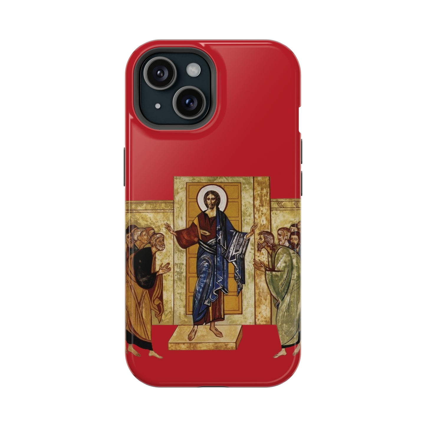 Apparition to the Disciples iPhone's MagSafe Tough Cases (Red)