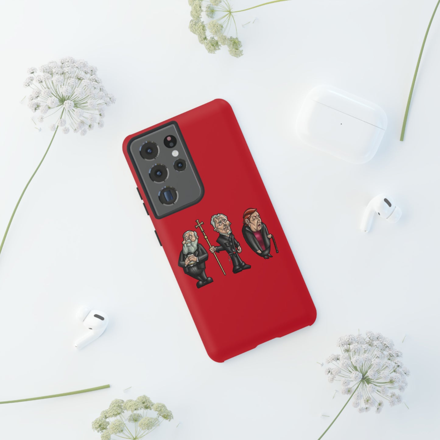 Initiators Cartoon Samsung Galaxy's Red Tough Cases