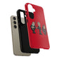 Initiators Cartoon Samsung Galaxy's Red Tough Cases