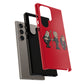 Initiators Cartoon Samsung Galaxy's Red Tough Cases