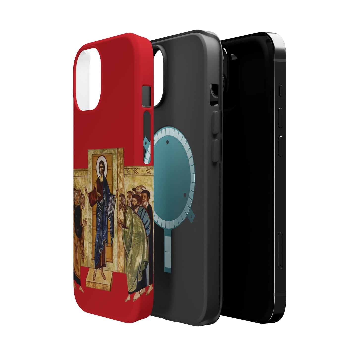 Apparition to the Disciples iPhone's MagSafe Tough Cases (Red)