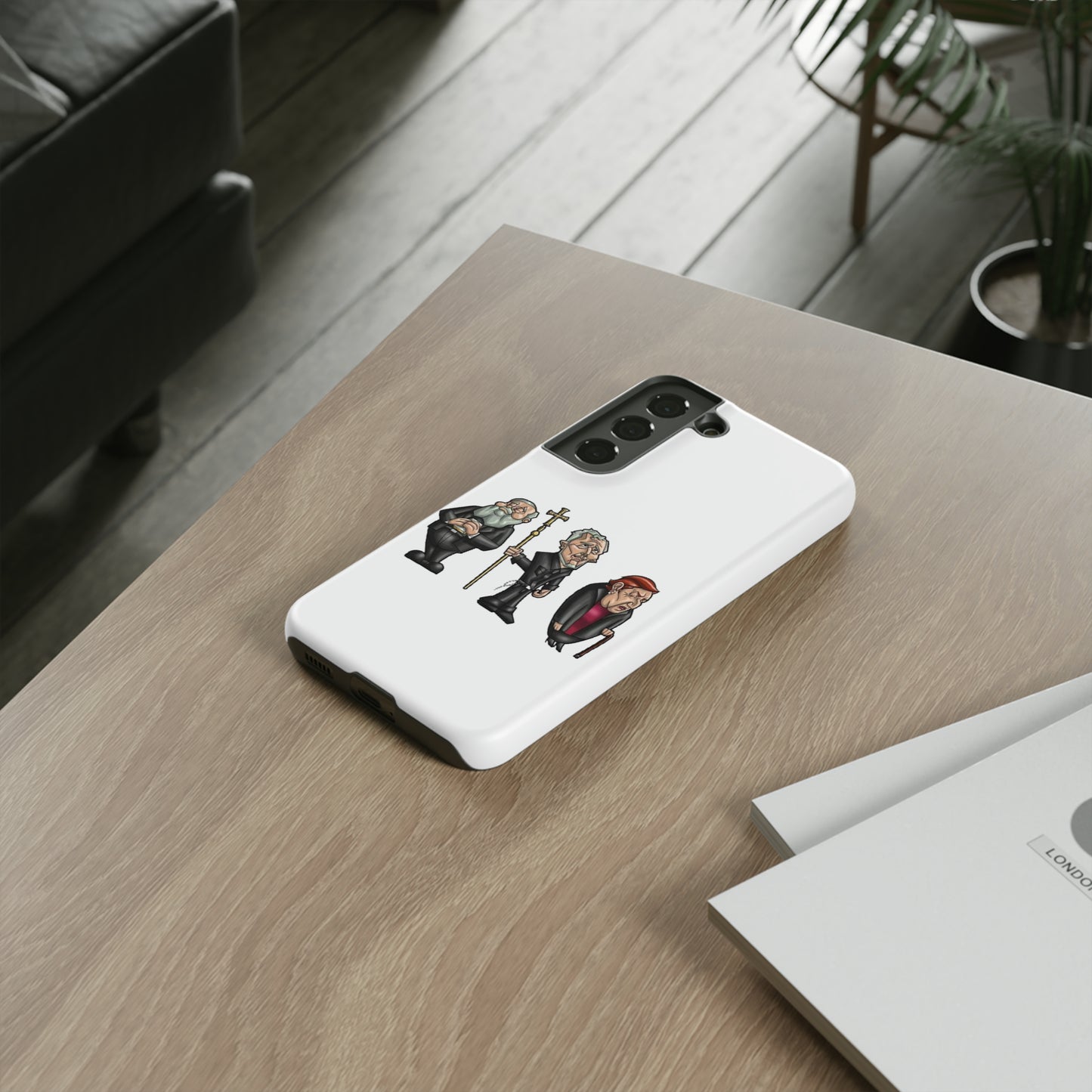 Initiators Cartoon Samsung Galaxy's white Tough Cases