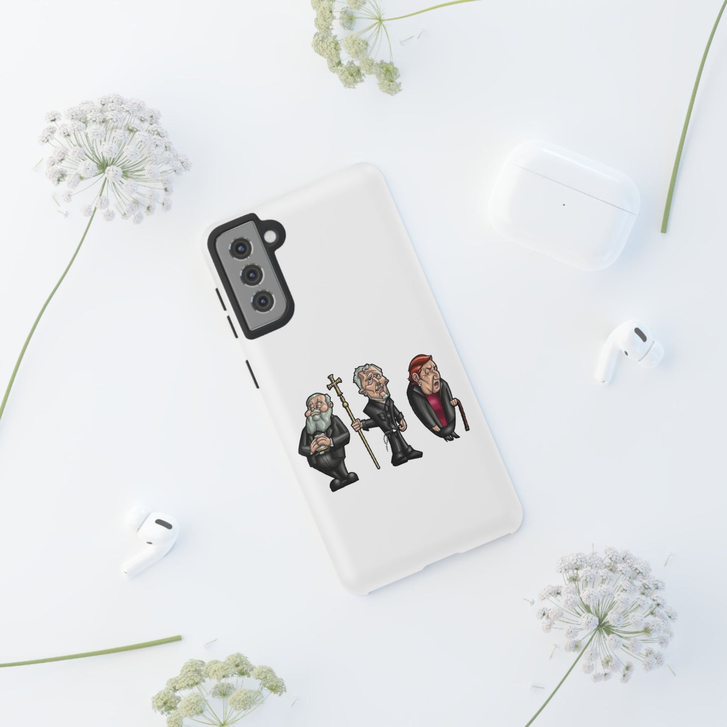 Initiators Cartoon Samsung Galaxy's white Tough Cases