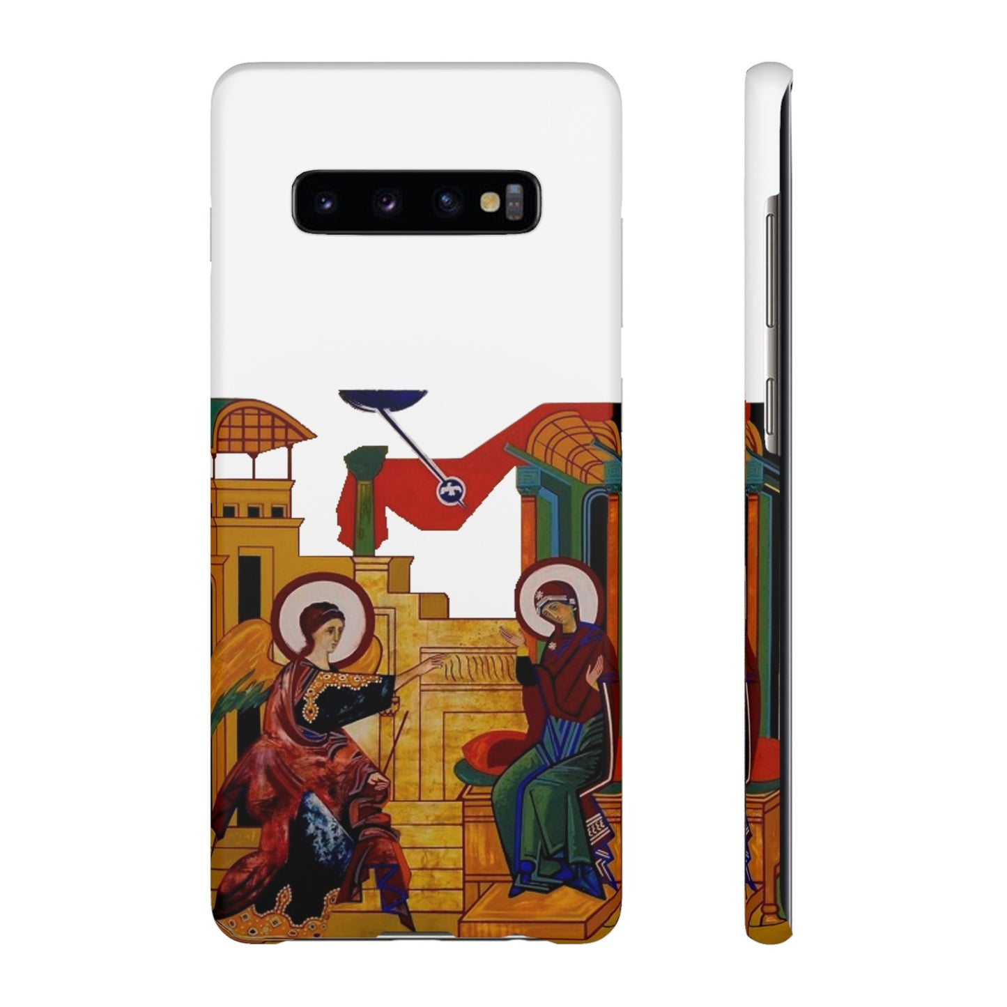 Annunciation Samsung Galaxy's Snap Cases (White)