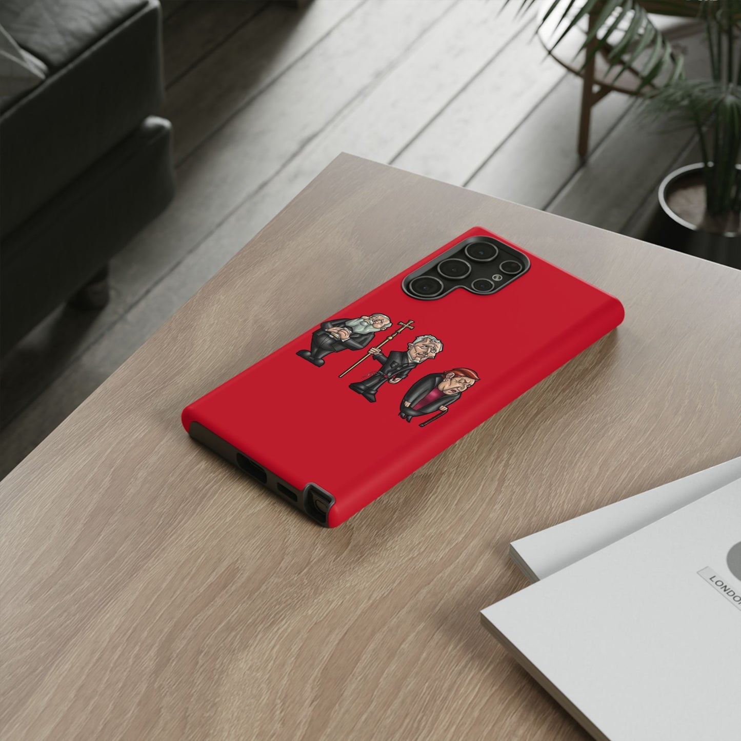 Initiators Cartoon Samsung Galaxy's Red Tough Cases