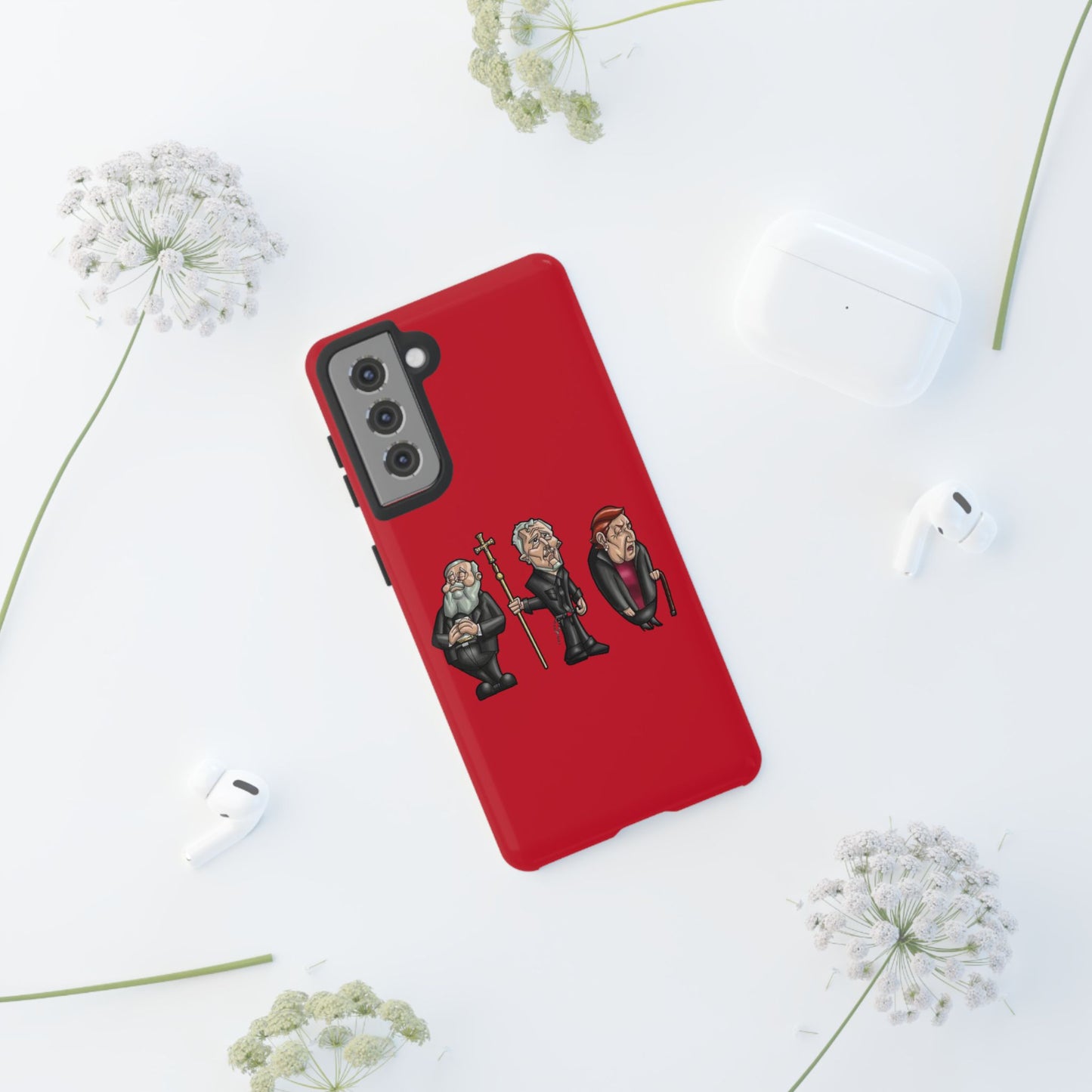 Initiators Cartoon Samsung Galaxy's Red Tough Cases