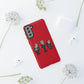 Initiators Cartoon Samsung Galaxy's Red Tough Cases