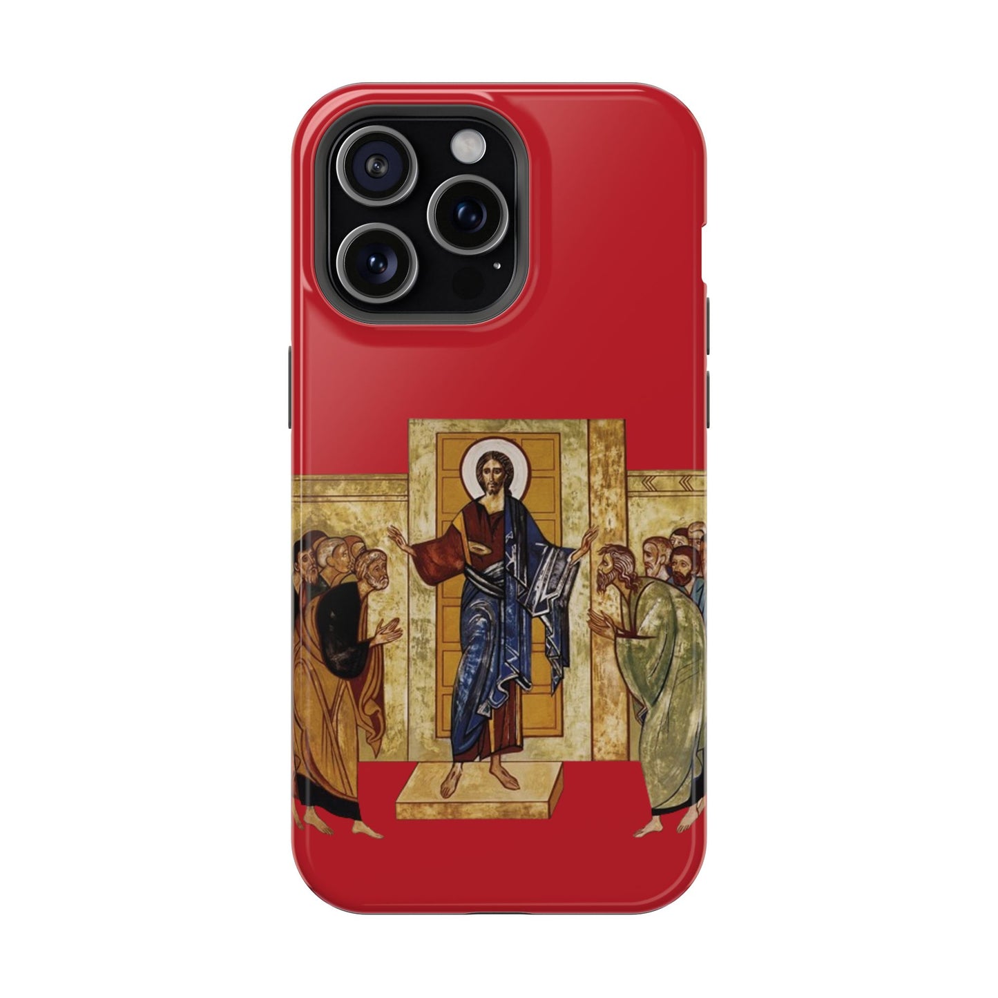 Apparition to the Disciples iPhone's MagSafe Tough Cases (Red)