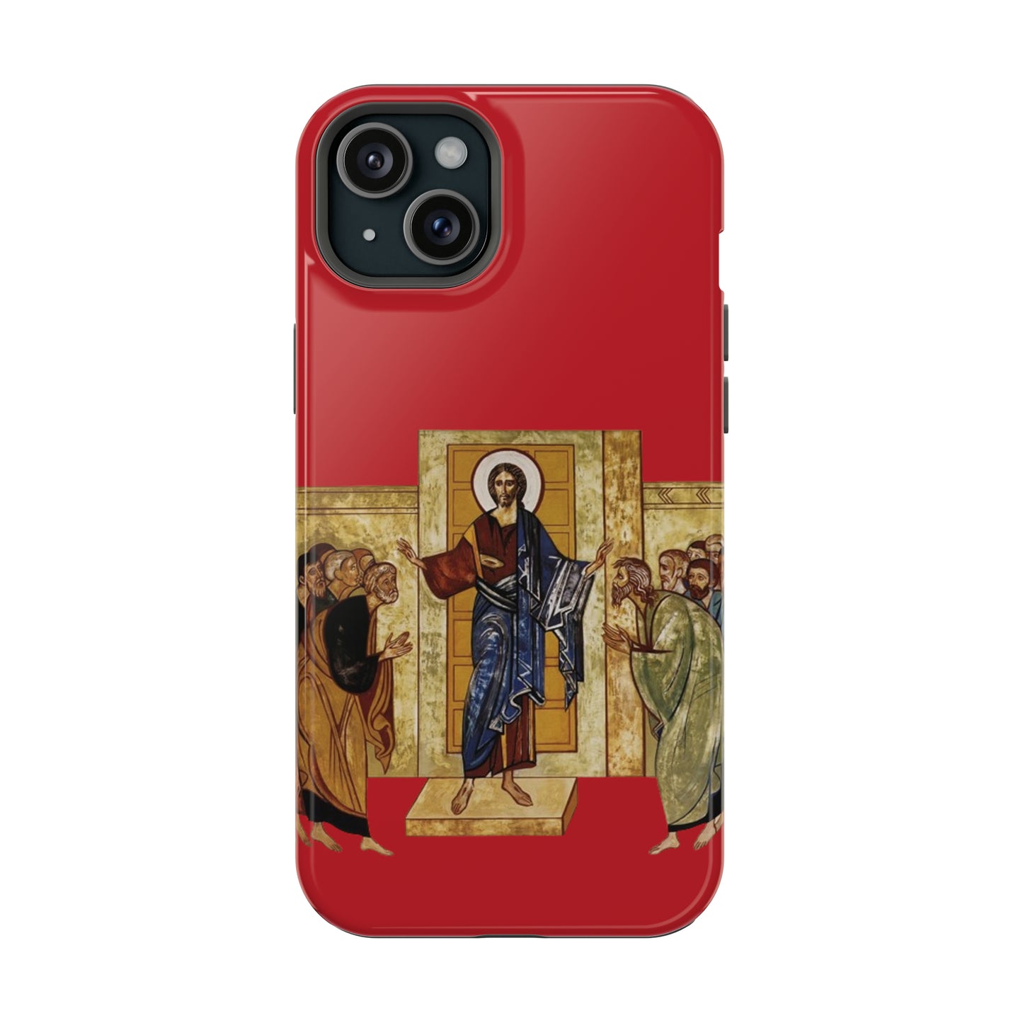 Apparition to the Disciples iPhone's MagSafe Tough Cases (Red)