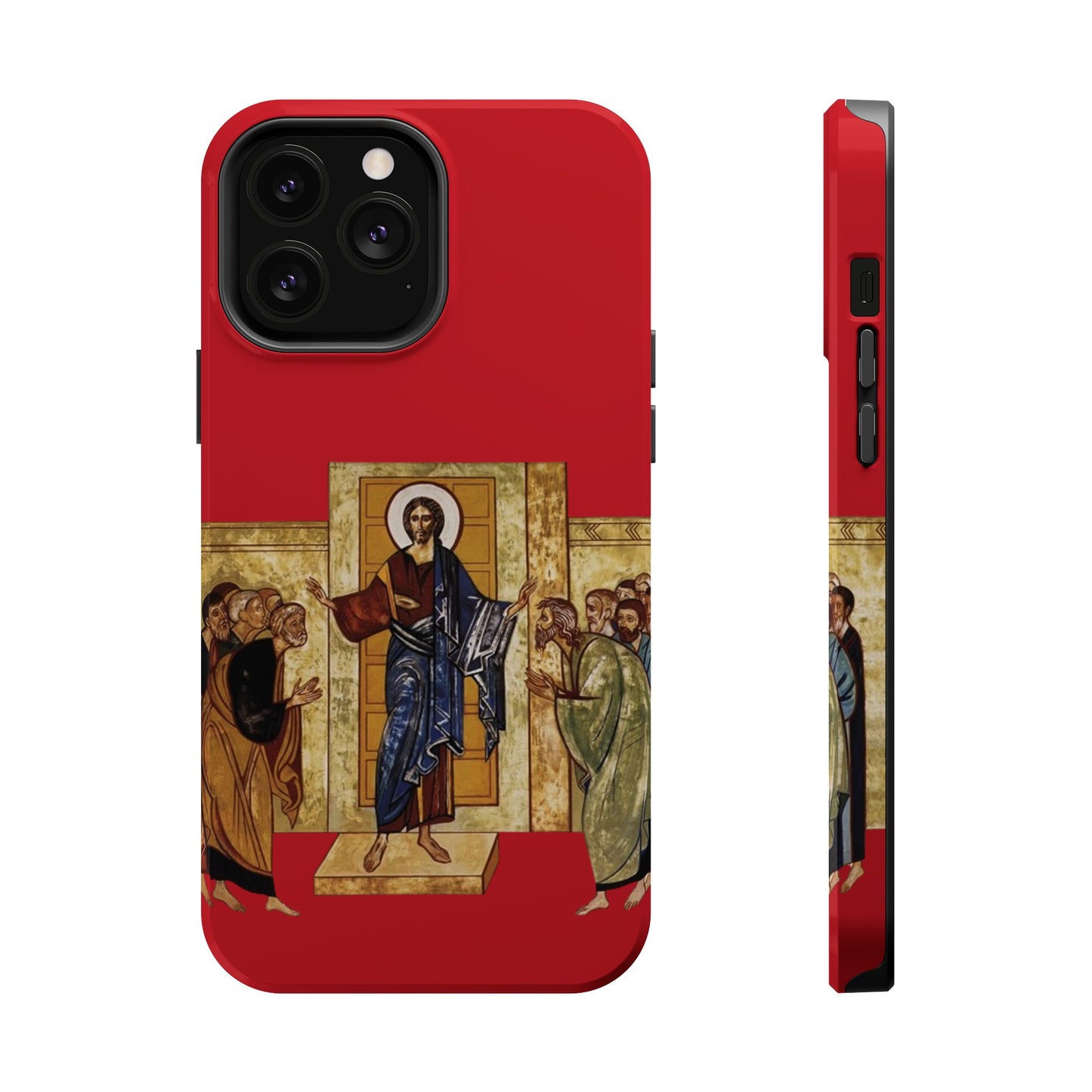 Apparition to the Disciples iPhone's MagSafe Tough Cases (Red)