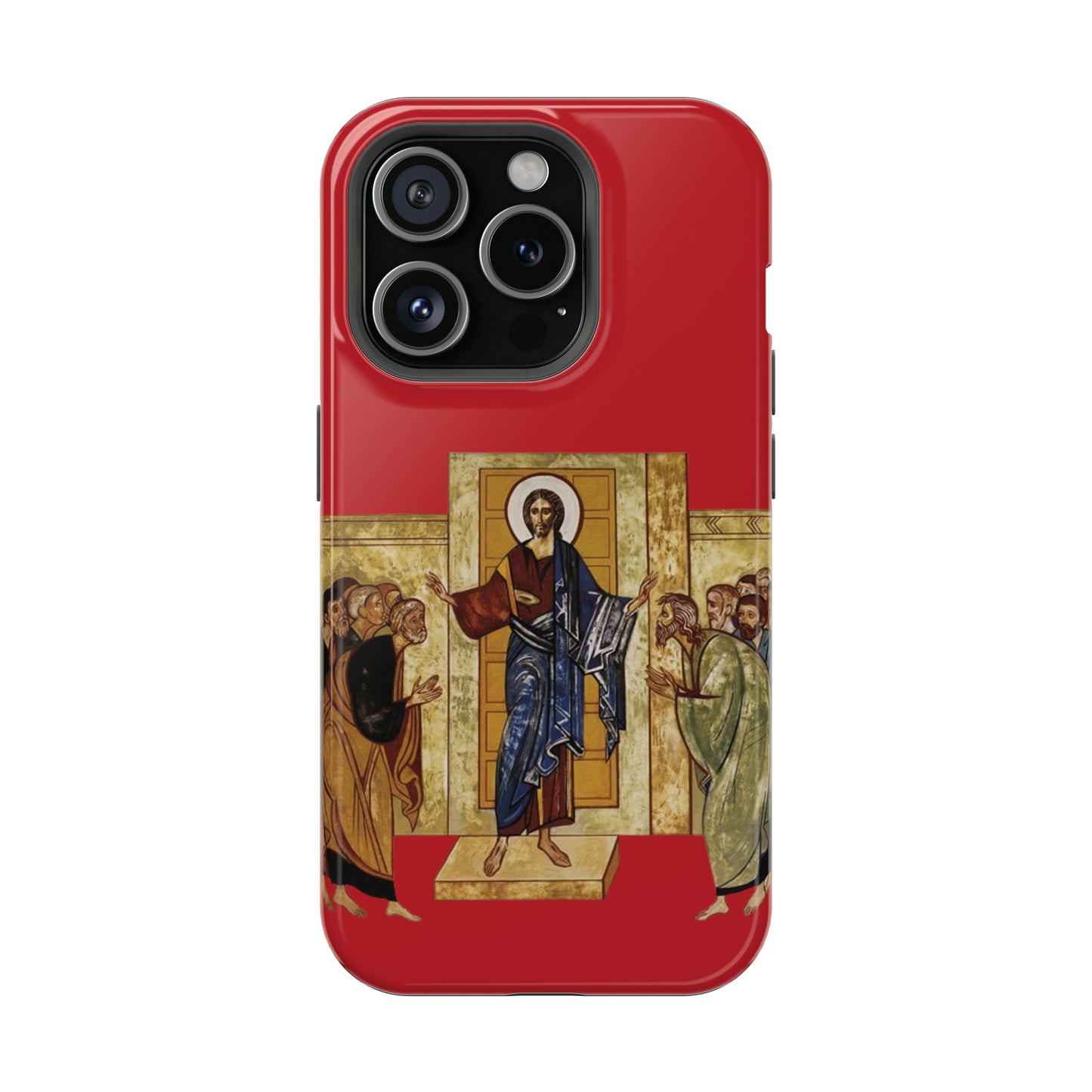 Apparition to the Disciples iPhone's MagSafe Tough Cases (Red)