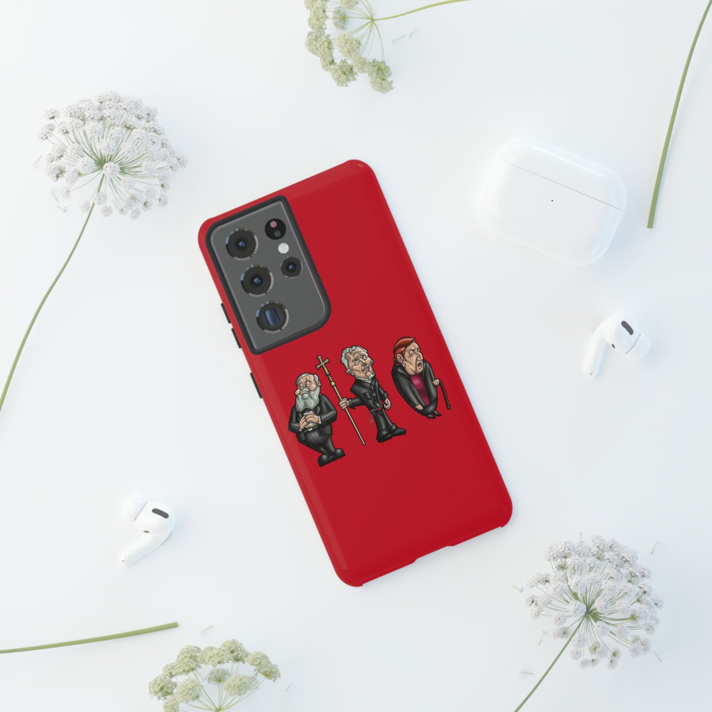 Initiators Cartoon Samsung Galaxy's Red Tough Cases