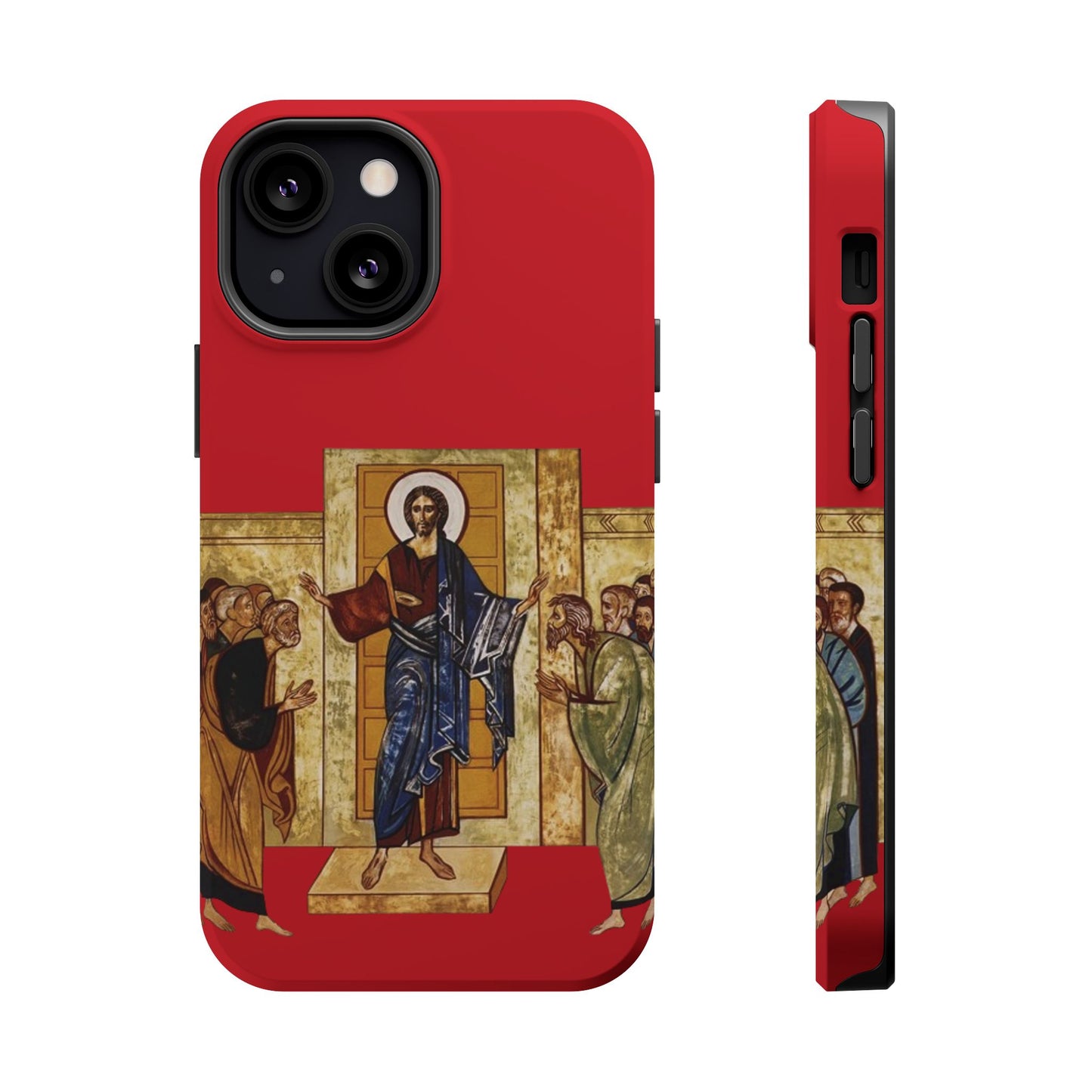 Apparition to the Disciples iPhone's MagSafe Tough Cases (Red)