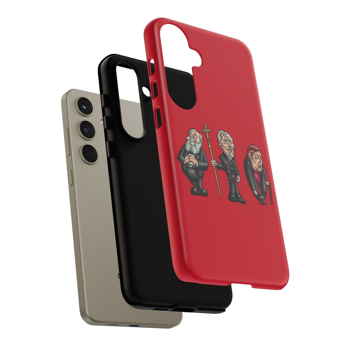 Initiators Cartoon Samsung Galaxy's Red Tough Cases