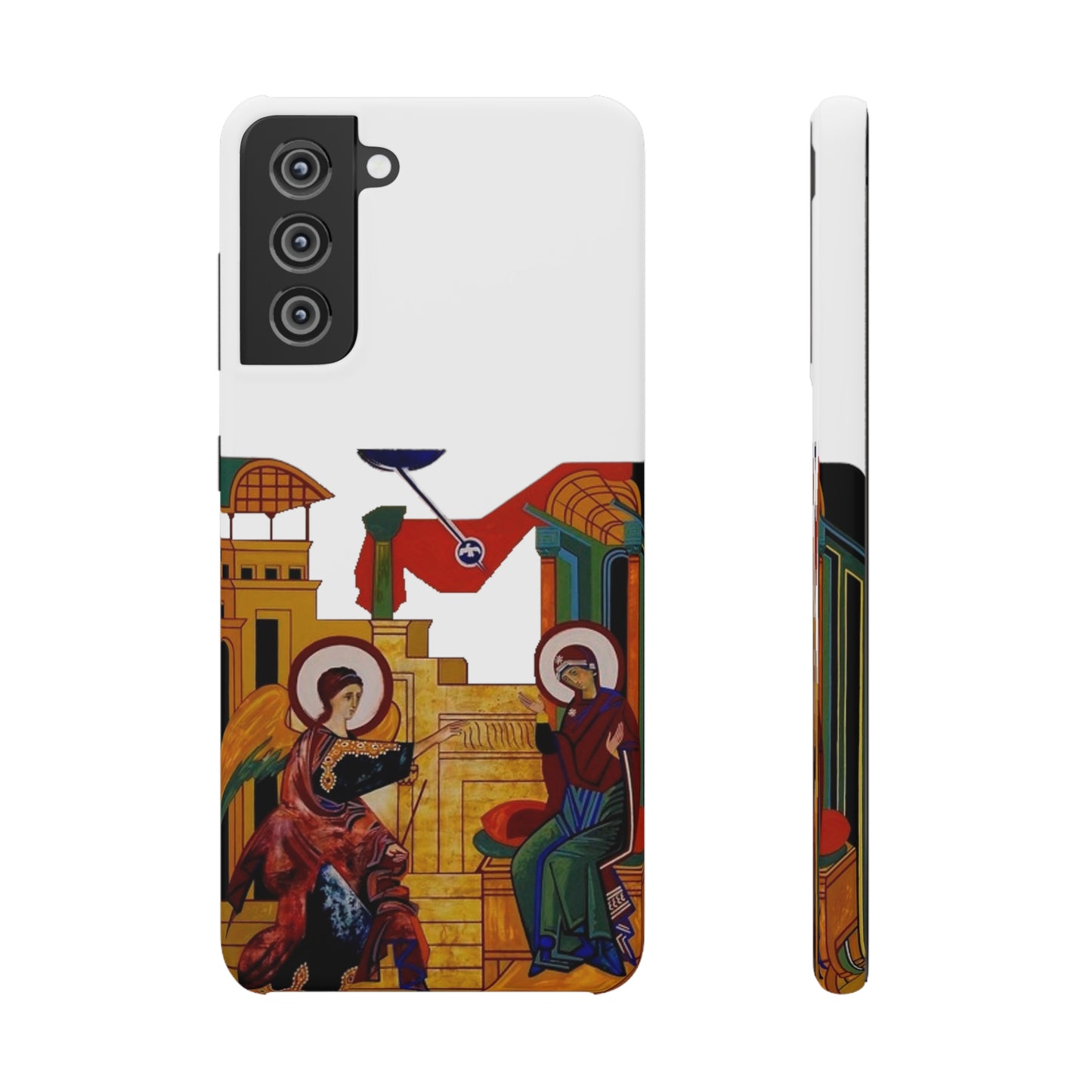 Annunciation Samsung Galaxy's Snap Cases (White)